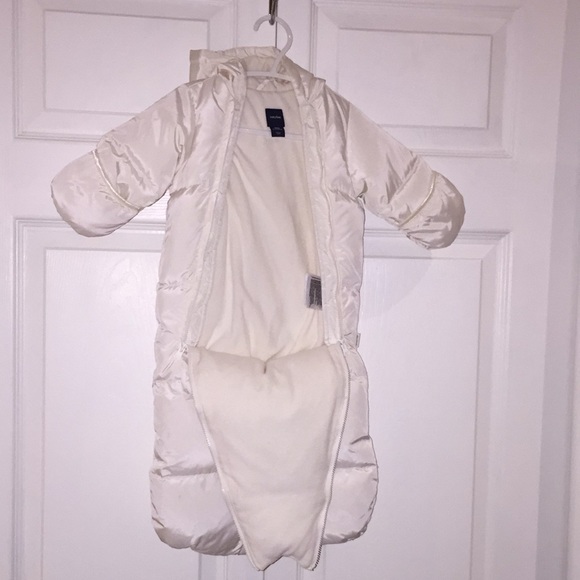 Baby Gap Infant Prima Warmest Snowsuit Bunting Bag Size 0-3 Months Ivory… - Picture 9 of 12